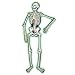 Jointed Nite-Glo Skeleton Party Accessory (1 count) (1/Pkg)