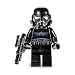 LEGO Star Wars LOOSE Mini Figure Shadow Stormtrooper with Blaster Rifle