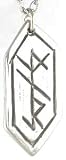 Protection Runes Talisman Amulet Pendant Necklace Charm Wicca Wiccan Pagan Metaphysical Spiritual Mens Womens Religious Silver Tone Jewelry