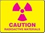 Accuform Signs Plastic "Caution Radioactive Materials" With Graphic 10" X 14"
