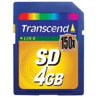 Transcend TS4GSD150 4GB 150X Secure Digital Card