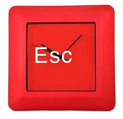 Escape Command Key Clock Red
