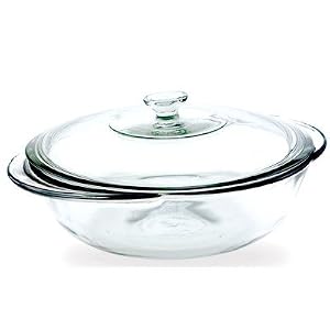 819320BL5 2QT CASSEROLE W LID COLOR:CRYSTAL SIZE:2 QUART SOLD: 3 PACK by Anchor Hocking