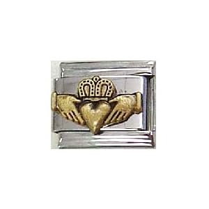 Buy Clearly Charming Claddagh Charm Bracelet Link by Clearly Charming