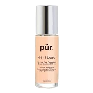 Pur Minerals 4-in-1 Liquid Foundation, Golden Medium, 1 Ounce