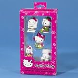 1.75 RESIN HELLO KITTY MINIATURE ORNAMENTS 5PK - Christmas Ornament