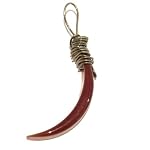 Carnelian Pendant 14 Wire Wrapped Orange Red Moon Sard Gunmetal Stone 2.4