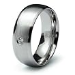Stainless Steel Ring with CZ (Sizes 8-12)