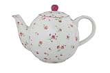 Review Dexam  / Dexam London Pottery 4 Cup Globe Teapot Small Flowers on White