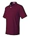 Jerzees Mens 5.6 oz. 50/50 Jersey Pocket Polo with SpotShield(436P)-MAROON-2XL