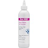 Pet MD - Otic Clean Cat & Dog Ear Cleaner - Effective against Infections Caused by Mites, Yeast, Itching & Controls Odor - Sweet Pea Vanilla Scent - 8oz