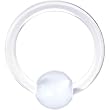 14 Gauge Clear Acrylic Ball Captive Ring