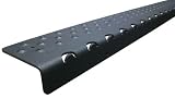 Non Slip Aluminum Stair Safety Tread Stair Nosing, Powder Coated Black