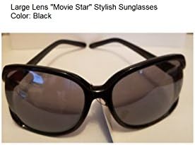 Hollywood Celebrity Style Oversized Sunglasses in Black