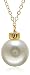14k Gold Simulated White Pearl Ball Necklace: Now $79.99