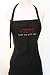 Black Embroidered Apron 49ers heat the grill up