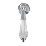 Swarovski Clear Crystal Pendant Pull Knob, 2.6 inch by 0.7 inch, Polished Chrome Finish, 519_PC ~ DecoUnique