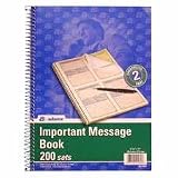 Adams(R) Phone Message Book, 8 1/16in. x 11in., Book Of 200 Messages