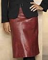 Spiegel A-Line Leather Skirt