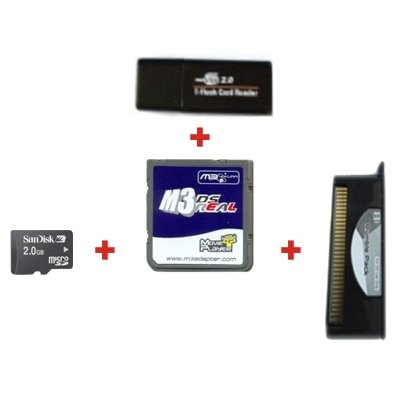 Childrens Toyshop  Video-Spiele : M3 DS Real Rumble Pack für Nintendo DS / DS Lite inkl. 2GB MicroSD Speicherkarte
