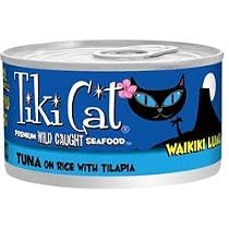 Tiki Cat Waikiki Luau - Tuna On Rice with Tilapia (12/2.8oz cans)