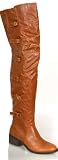 NEW Designer Fashion Ladies BUCKLE "Tan" BOOTS size 5.5