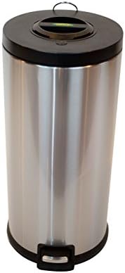 Designers Choice COMPACTOR Trash Can, 30 Liter, Round, Polished Finish