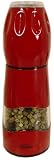 Click Combo Pepper and Salt Mill Grinder Red Finish Trudeau PepperMill