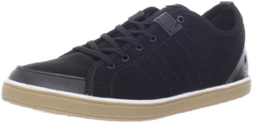 adidas SLVR Men's Core Low, Black/Black/Gum, 6.5 UK/7 US