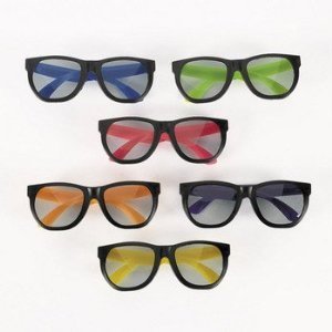12 Pairs Neon 80's Wayfarer Sunglasses Kids Teen Party Favors