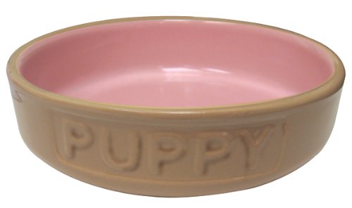 Mason Cash Cane & Pink Puppy Bowl, 5-Inch by 1-1/2-Inch