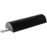 Master Massage 6" Semi-round Bolster (Half Round) (Black)
