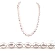 AugustinaJewelry Single Strand 22 Inch 10-11mm white Oval Shape Freshwater Cultured Pearl Necklace