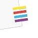 Redi-Tag 20205 Small Rectangular Remove/Reusable Page Flags, 1x3/16, Assorted, 3,600/Bulk Pack