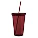 Eco To Go Cold Drink Tumbler - Double Wall -16oz. Capacity - Merlot Red