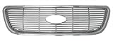 1999 - 2003 Ford F150 - 2004 F150 Heritage High Impact Triple Chrome Plated ABS Grille Inserts