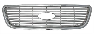 1999 - 2003 Ford F150 - 2004 F150 Heritage High Impact Triple Chrome Plated ABS Grille Inserts