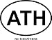 ATHENS Oval Bumper Sticker