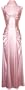 Satin Glam Holiday Formal Gown Prom Bridesmaid Dress, Small, Pink