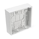 Leviton 42777-2WB Surface Mount Backbox, Dual Gang, White, Box Depth Is 1.45 Inches
