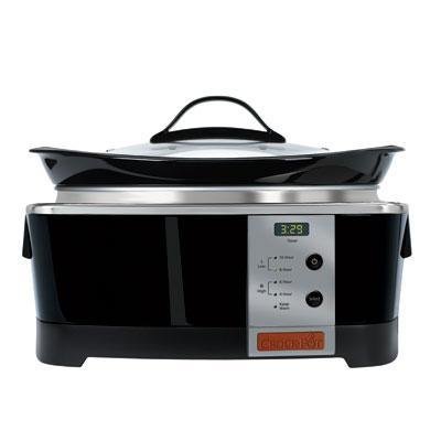 Crock-Pot SCCPQP600-B 6-Quart Smart-Pot Squond Slow Cooker, Black