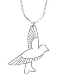 Boma Sterling Silver Bird Necklace, 16 inches