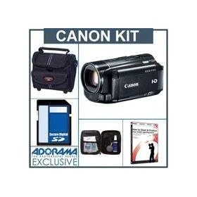 Canon VIXIA HF M52 High Definition 32GB Internal Flash Memory Camcorder - Bundle - with 16GB SD Memory Card, Camcorder Case, Digital Lens Cleaning Kit, Class On Demand Training DVD