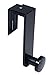 Storex Panel Mounted Hook, Holds Up to 10 Pounds, Black, Case of 12 (STX70206B12C)