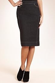 Autograph Cotton Rich Contrast Stitch Denim Skirt