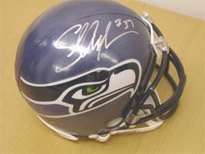 Shaun Alexander Signed Seattle Seahawks Mini-Helmet