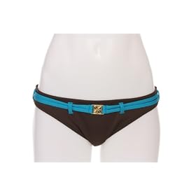BCBG Max Azria Belted Swimsuit Bikini Bottom Brown