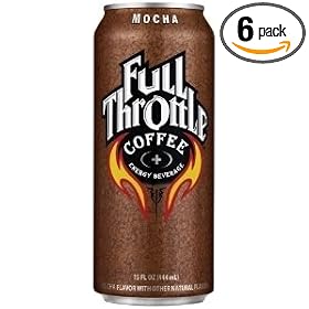 Full Throttle Coffee + Energy Drink, Mocha, 15 fl. oz. (Pack of 6)