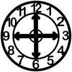 Giant 40 Inch Diameter Hand-crafted Tower Wall Clock (Arabic Numerals, Celtic Cross Style)