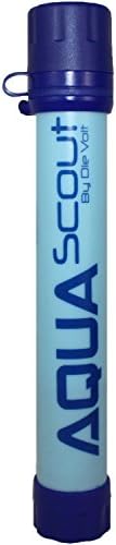 Aqua Scout Personal Water Filter for Camping, Hiking, Backpacking and Prepping. Portable Water filter is BPA Free and Lightweight. Water filtration straw removes 99.9% bacteria Filter to 0.01 Microns